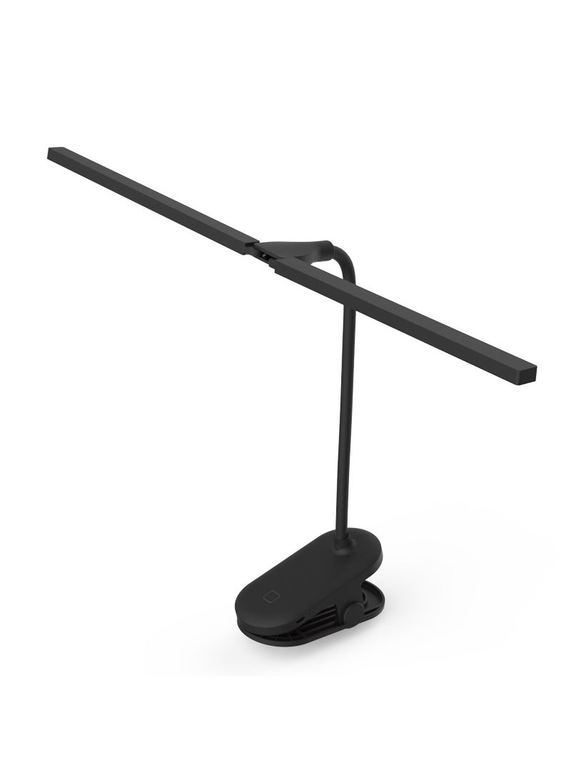 Bright Study Lamp Eye-Care Dorm Reading Light USB Black