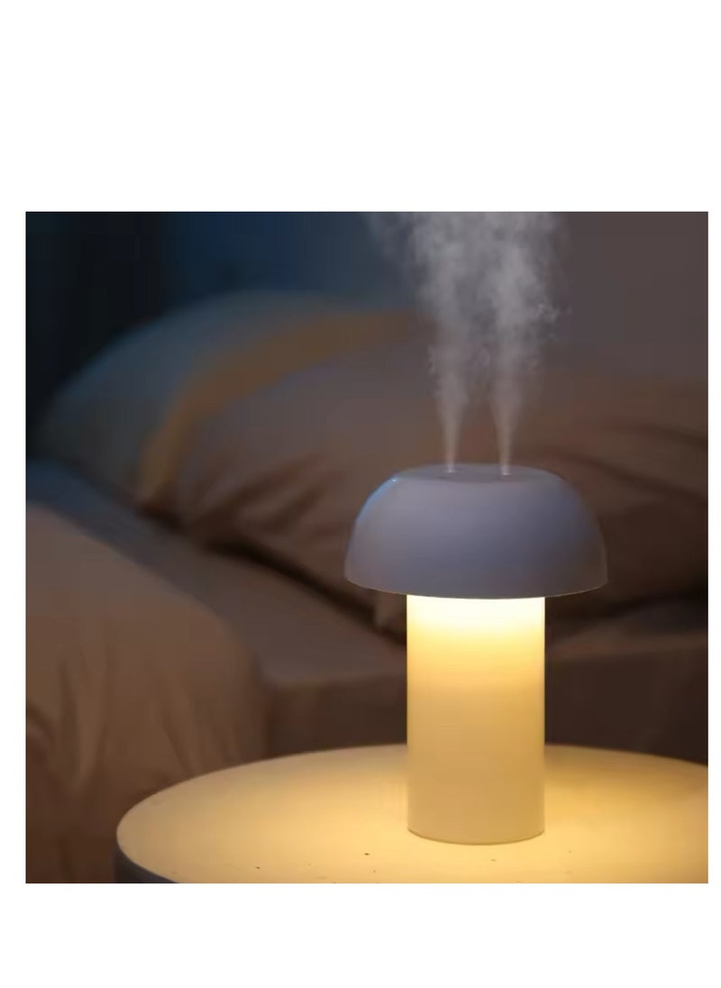 Mushroom Table Lamp Humidifier USB Charging Dimming Night Light Aromatherapy Machine Room Sprayer Atmosphere Light Bedside Lamp