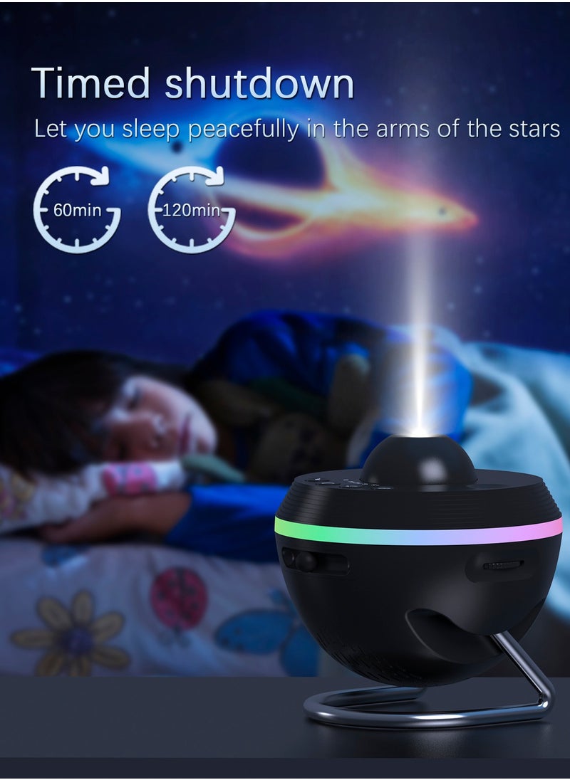 Galaxy Projector Hd Image Large Projection Area Bedroom Night Light Led Light Planetarium Projector