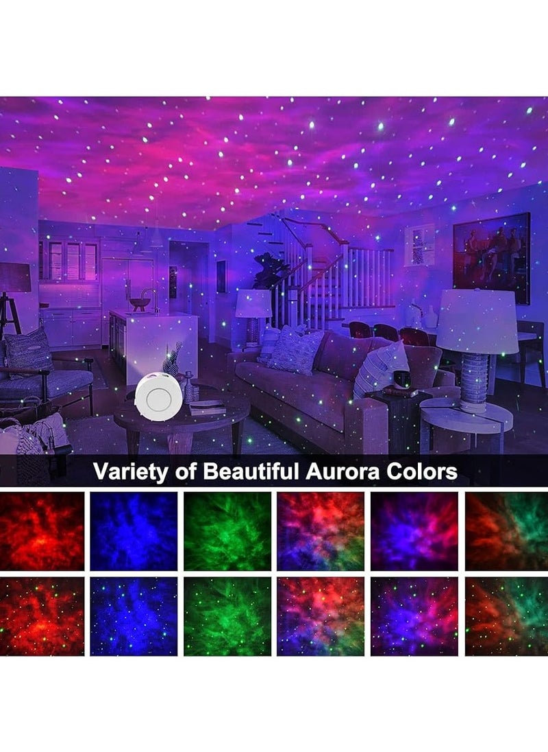 Galaxy Star Projector, Smart WiFi App/Voice Control, 3D LED Galaxy Projector Night Light with Nebula, Compatible with Google Assistant, RGB Dimmable, Timing, for Kids Bedroom Party Decor