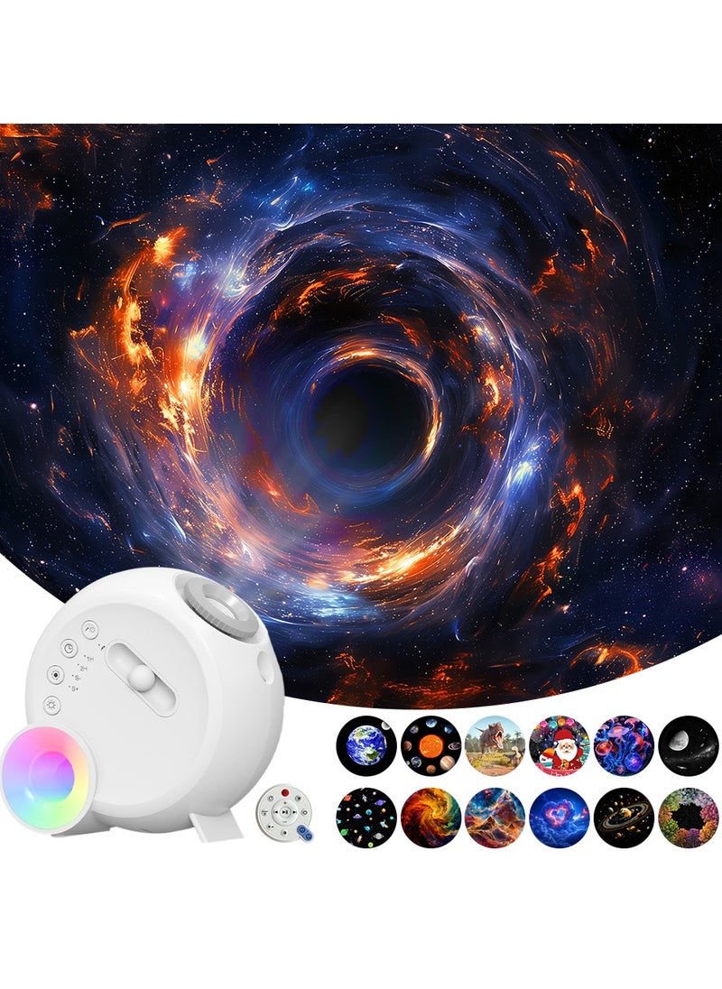 Astronaut Star Space Projector Galaxy Night Light Planetarium Light Galaxy Projector 4K Replaceable 13 HD Galaxy Discs Timed Starry Nebula Ceiling Projection Lamp Bedroom Decor Aesthetics