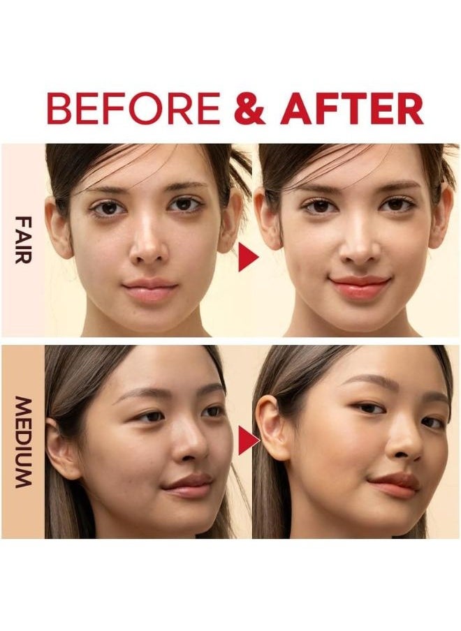 TIRTIR Mask Fit Red Cushion Foundation 18g (17N Vanilla) - 72hrs Long Lasting Full Coverage Foundation Makeup