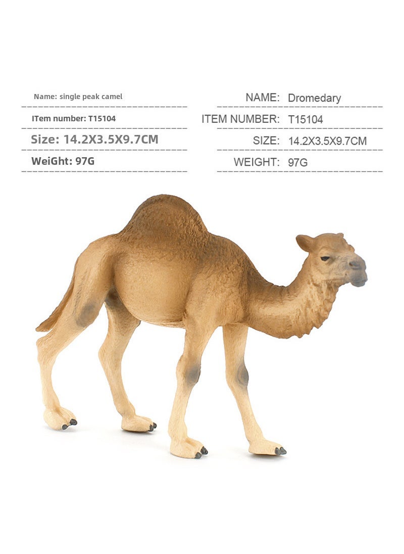 Realistic Desert Camel Model Decor T15104 dromedary camel 97g