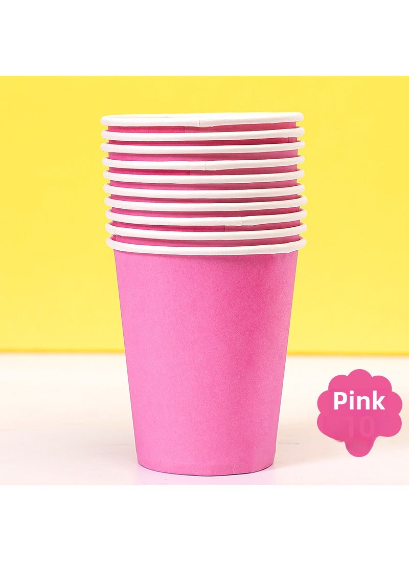 Colorful DIY Paper Cups for Kids Pink 10