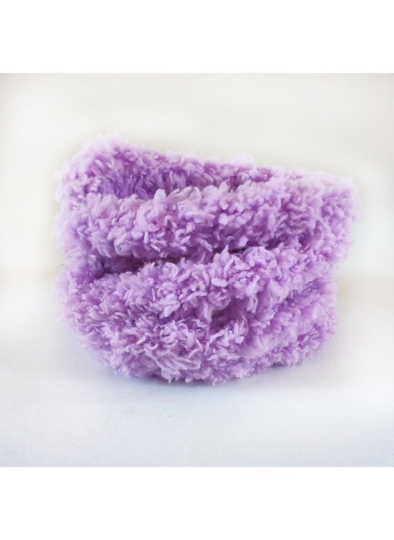 15mm Coral Fleece Twist Stick DIY Material Kit for Dogs Bright purple 1 root 1 meter