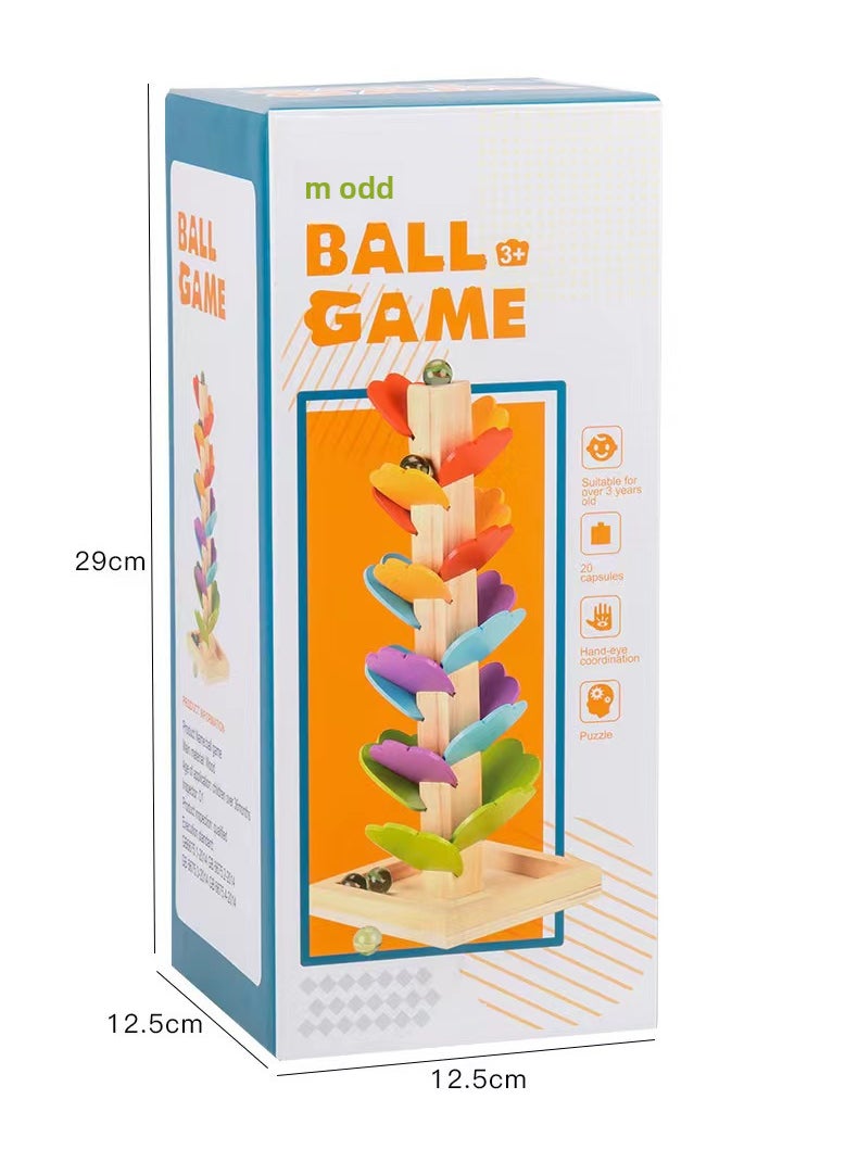 Colorful Rainbow Music Tree Puzzle Toy fallen leaf ball game 0.37kg