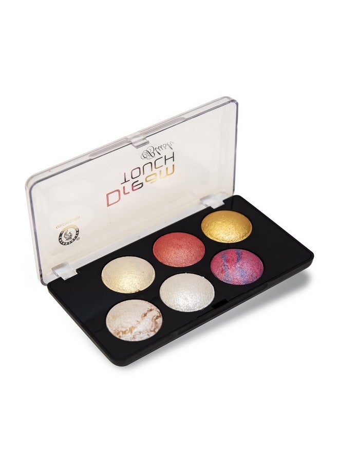 Dream Touch Blusher & Highlighter Palette | Shimmery Finish, Highly Pigmented & Blendable Shades | Lightweight & Long Lasting Multicolour Blusher Palette For Face Makeup (Multicolor - 02, 18G)