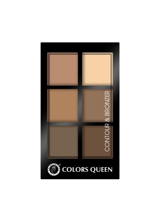 Contour & Bronzer Palette | Matte Finish & Long Lasting Formula | Easy To Blend, Creamy Texture, Lightweight Contour And Bronzer Palette For Face Makeup (Shade - 03, 17G)