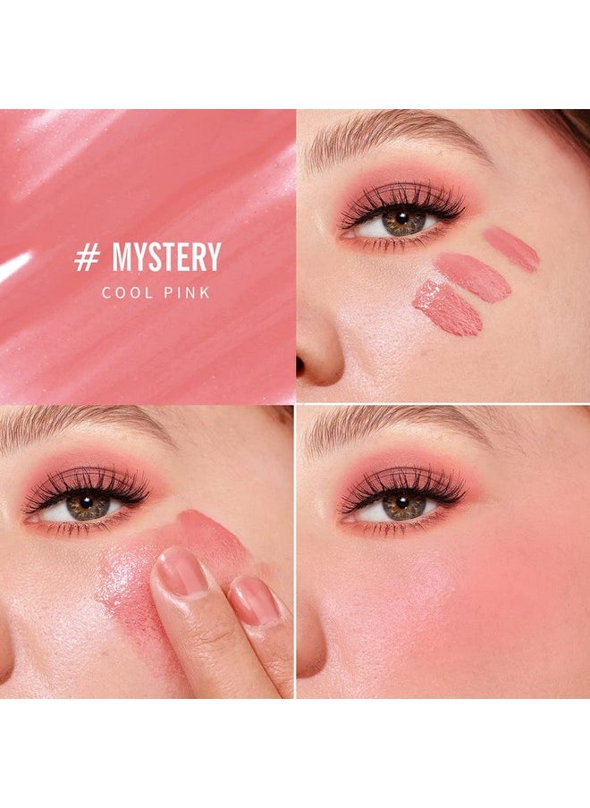 Soft Cream Blush Makeup, Liquid Blush For Cheeks, Weightless, Long-Wearing, Smudge Proof, Natural-Looking, Dewy Finish