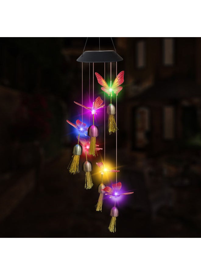 Solar Wind Bell Lamp Multicolour