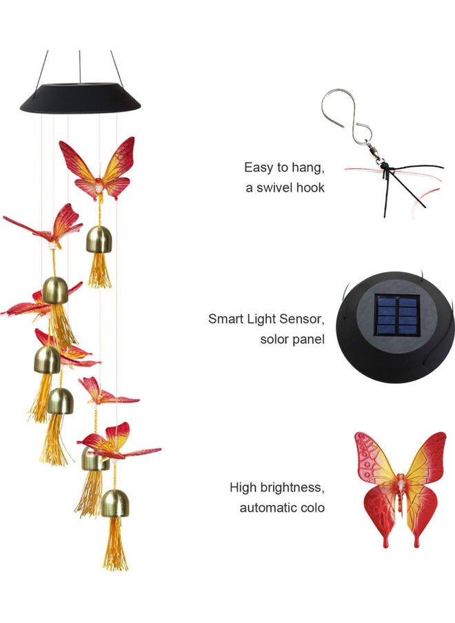 Solar Wind Bell Lamp Multicolour