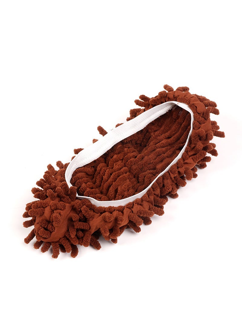 Chenille Mop Slippers Single Price Lace-Orange