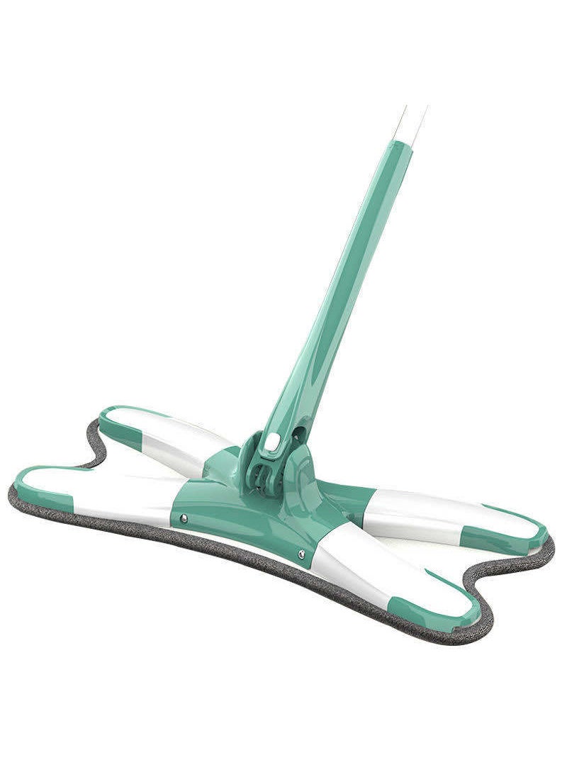 Hands-Free Mop Wood Floor Wet and Dry Cleaning Green