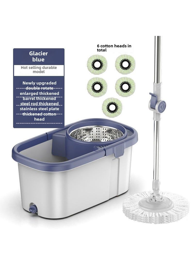 2023 Spin Mop Easy Wash Magic Floor Cleaner Mop bucket-separate cotton head