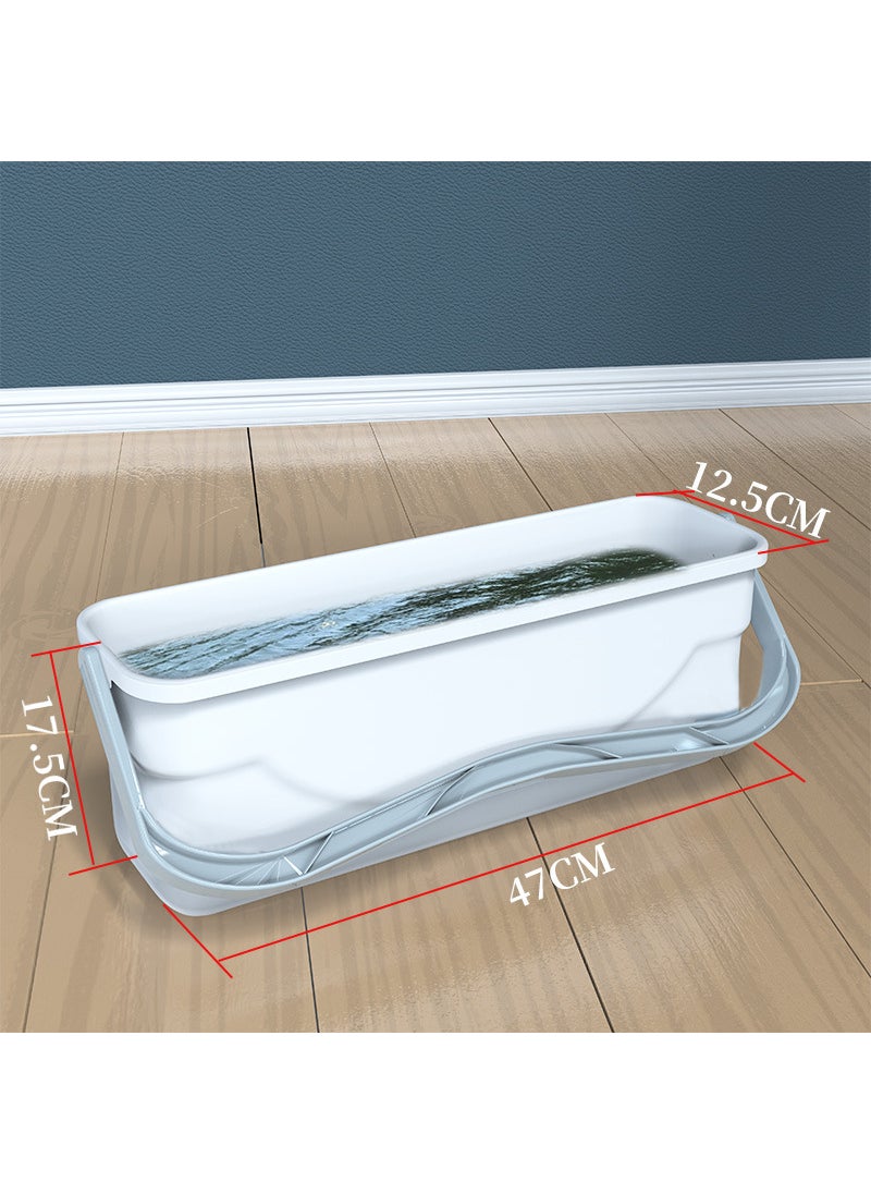 Large Mop Microfiber Lazy Flat Mop Self-Wringing Household Washing bucket (47cm is not suitable for 52cm MOP)