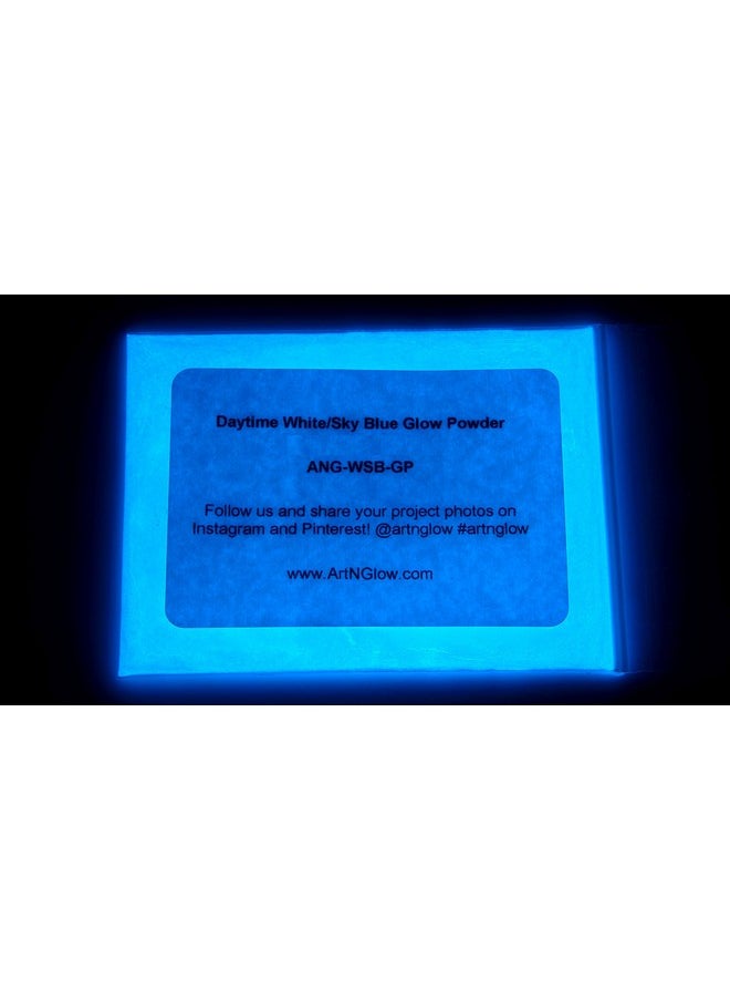 Sky Blue Glow In The Dark Powder (1 Ounce/30 Grams) - 10+ Colors Available