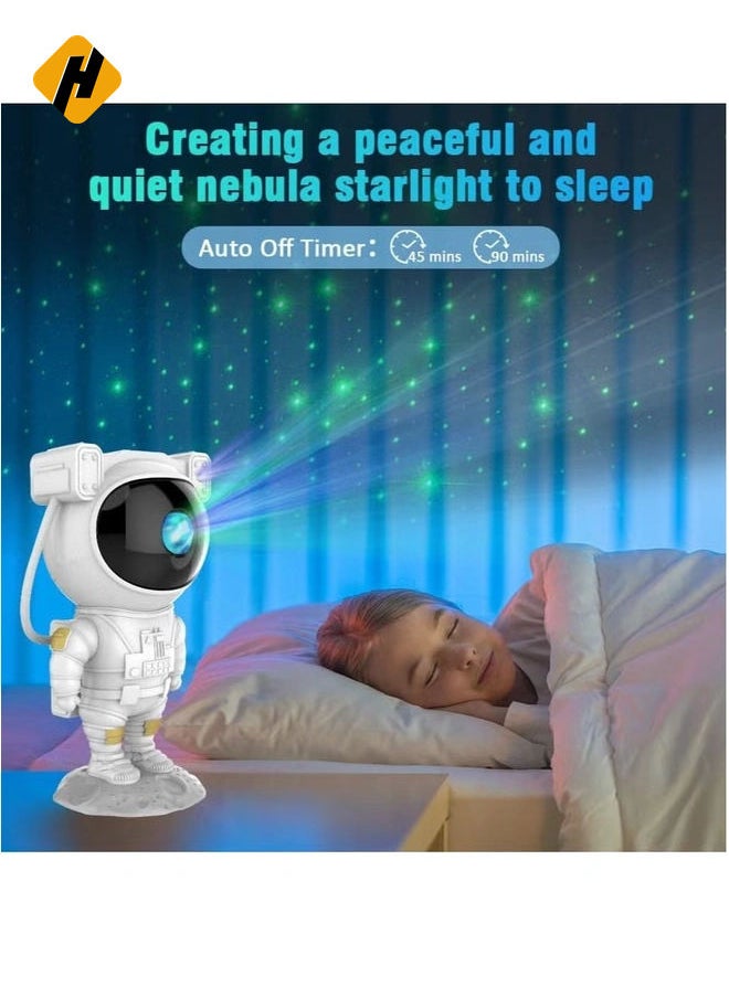 Kids Star Projector Night Light Ksera Astronaut LED Projection Lamp for Bedroom, Starry Night Light Projector with Timer, Remote Control and 360°Adjustable Head Angle