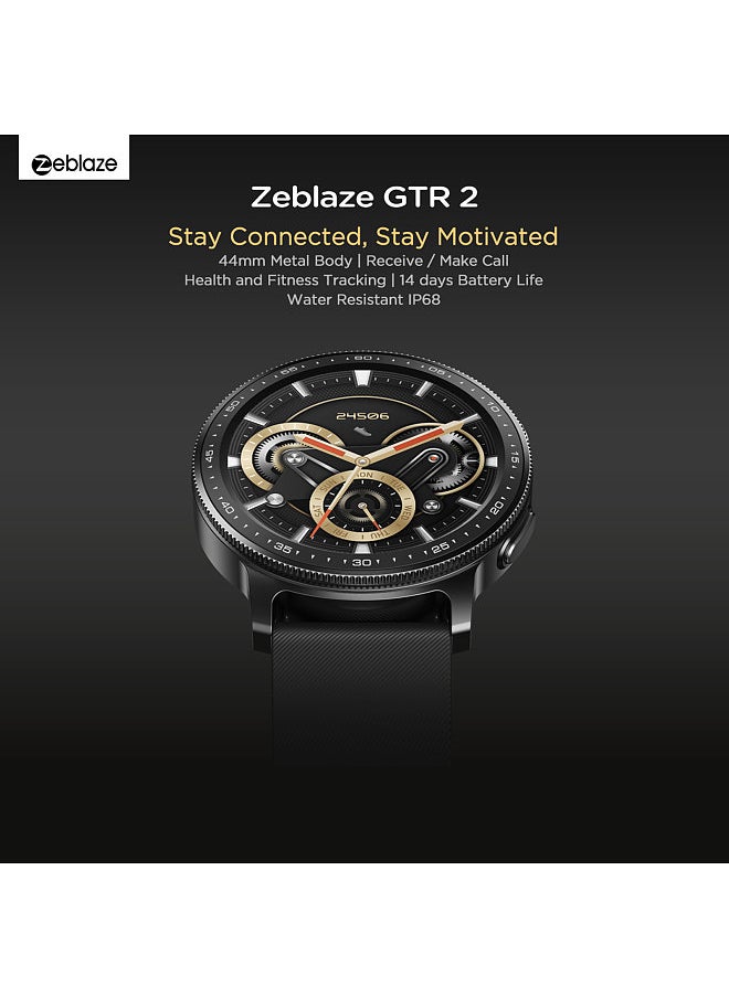 GTR 2 BT Call Smart Watch, 1.28'' Full-Touch Screen, BT5.0, IP68 Waterproof, 14-day Battery Life, 20＋ Exercise Modes, Sleep, Heart Rate, Blood Pressure Monitor, Custom Dial Notification, Call Reminder, Music Control, Compatible with Android iOS