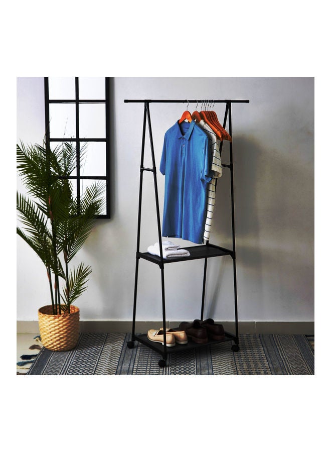 Garment Rack Black 156 x 84.5cm