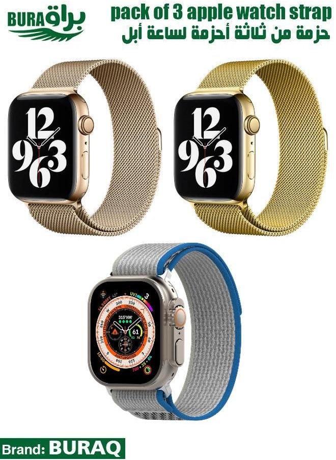 Apple Watch Band Strap For Apple Watch Ultra 2/Ultra 49mm, Series 10 46mm, 9/8/7 45mm, SE2/SE/6/5/4 44mm, 3/2/1 42mm