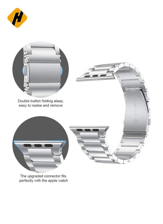 Stainless Steel Strap Metal Bracelet for Apple Watch Series 6/5/4/3/2/SE - 38/40 mm