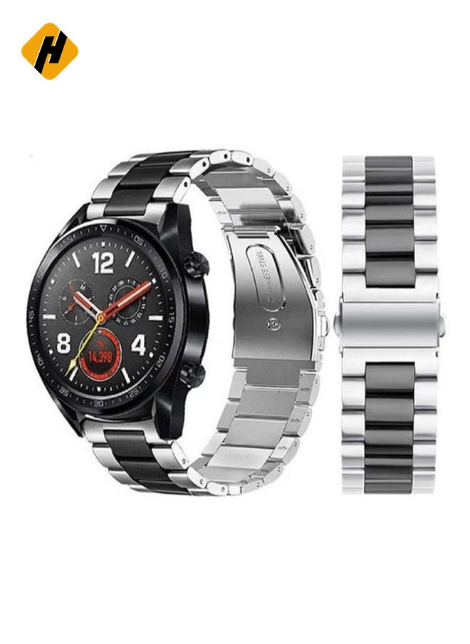 Classic Stainless Steel Smartwatch Strap Band For Huawei Smart Watch 44 millimeter