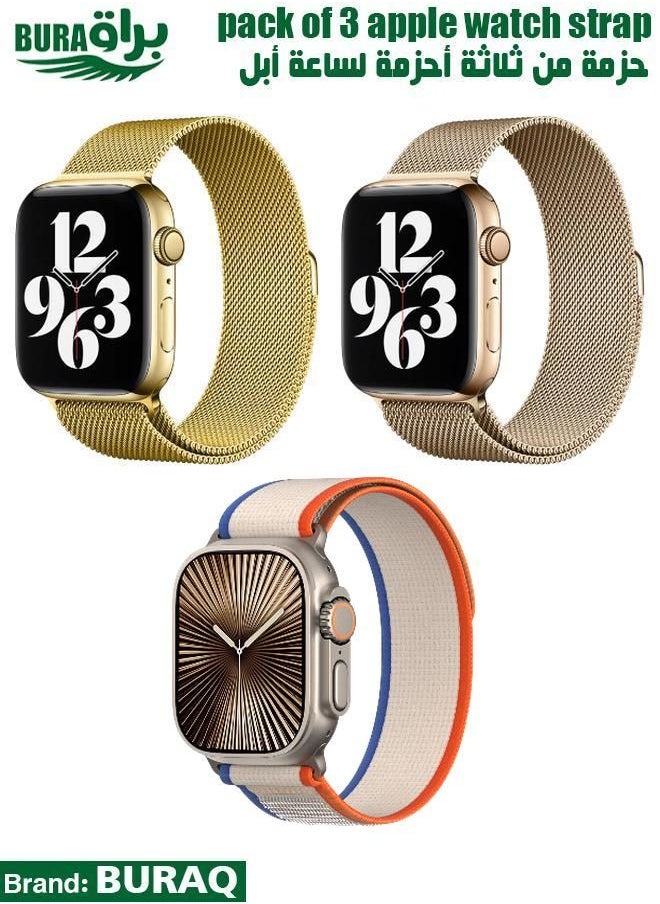 Apple Watch Band Strap For Apple Watch Ultra 2/Ultra 49mm, Series 10 46mm, 9/8/7 45mm, SE2/SE/6/5/4 44mm, 3/2/1 42mm