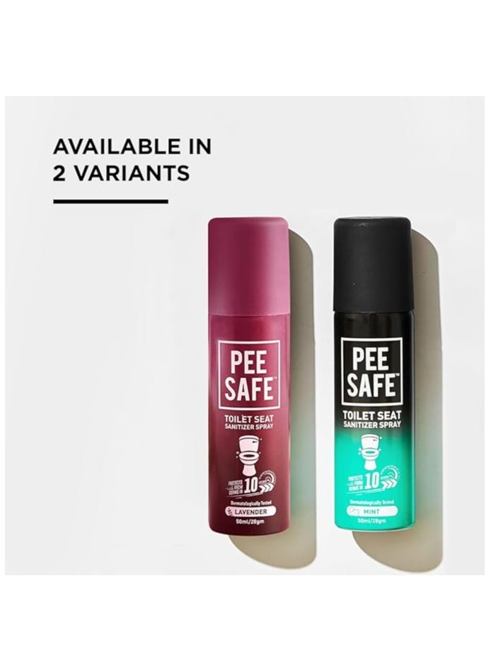 PEESAFE PEE SAFE Toilet Seat Sanitizer Mint Spray, 75 ml