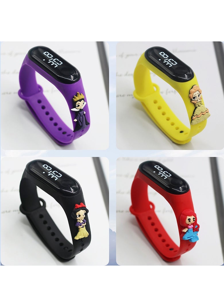 Waterproof cartoon girl boy bracelet electronic watch sports touch student meter 3 doll cute led electronic watch If the inventory is not enough, please contact customer service