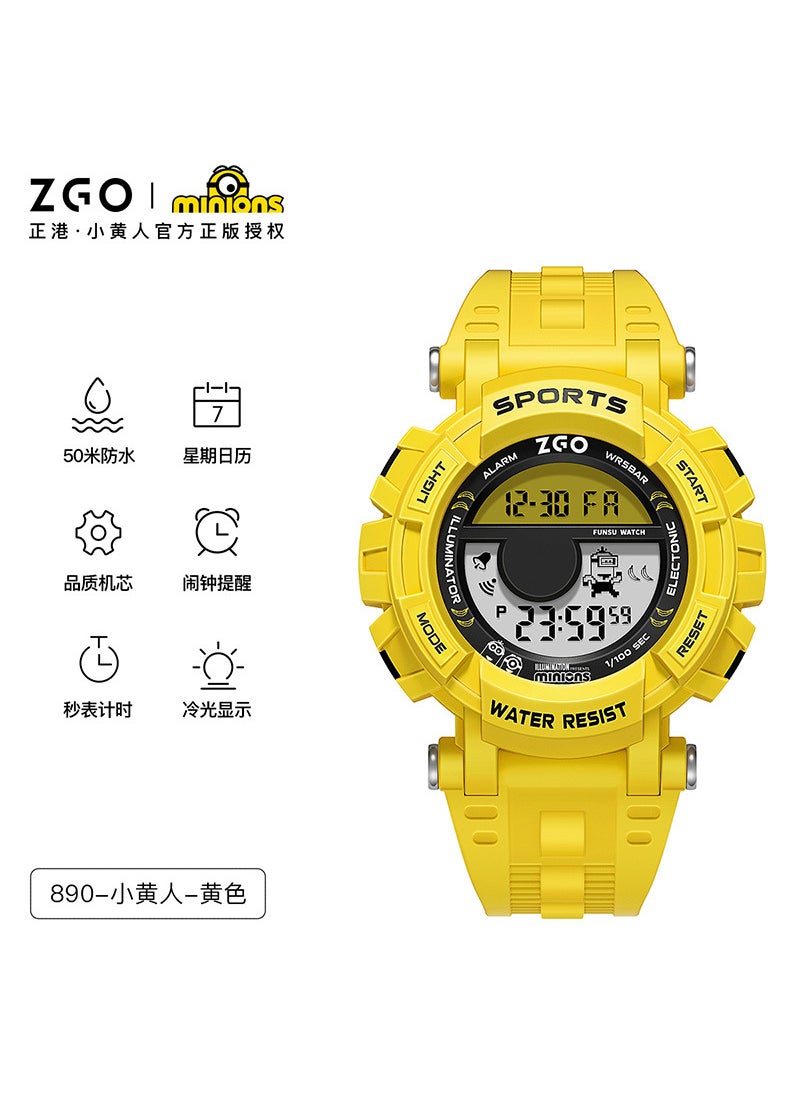 2024 Minion Kids Watch Cool Waterproof Sport 890 yellow x