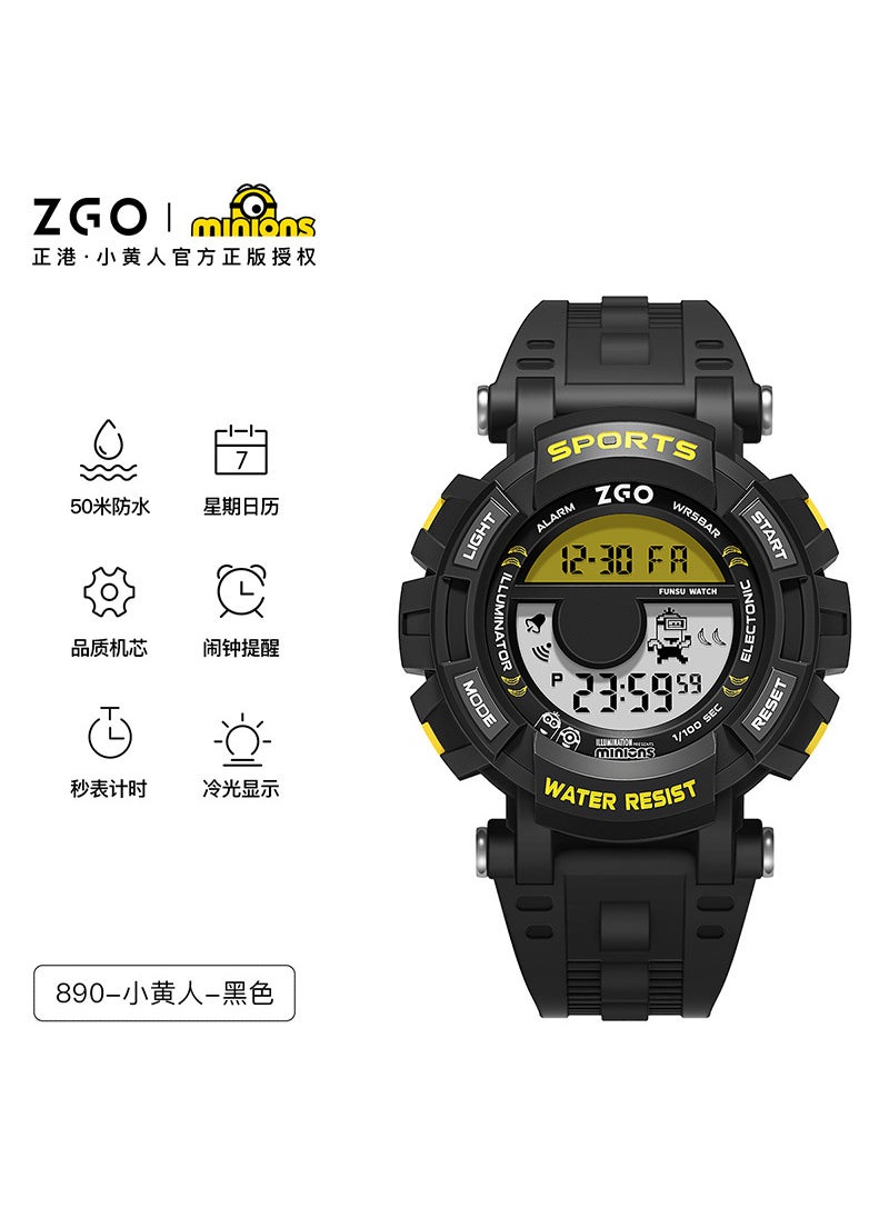 2024 Minion Kids Watch Cool Waterproof Sport 890 black x