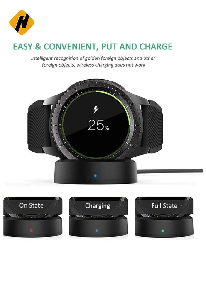 Samsung Gear S3 Charger, Bebetter Wireless Qi Charging Dock for Samsung Gear S3 Classic/Frontier Smartwatch (Also fit for Gear S2)