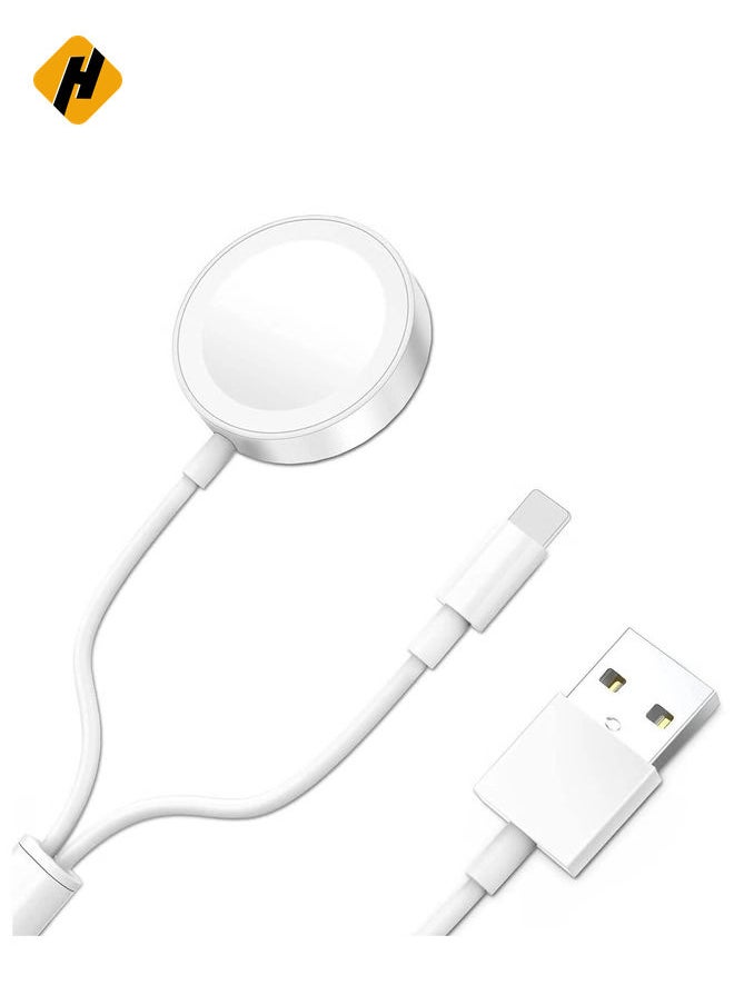 Compatible with Apple Watch Charging Cable Series 7 / 6 / SE / 5 / 4 / 3 / 2 / 1 All Series, Just Place it on and Charge, Convenient to Carry