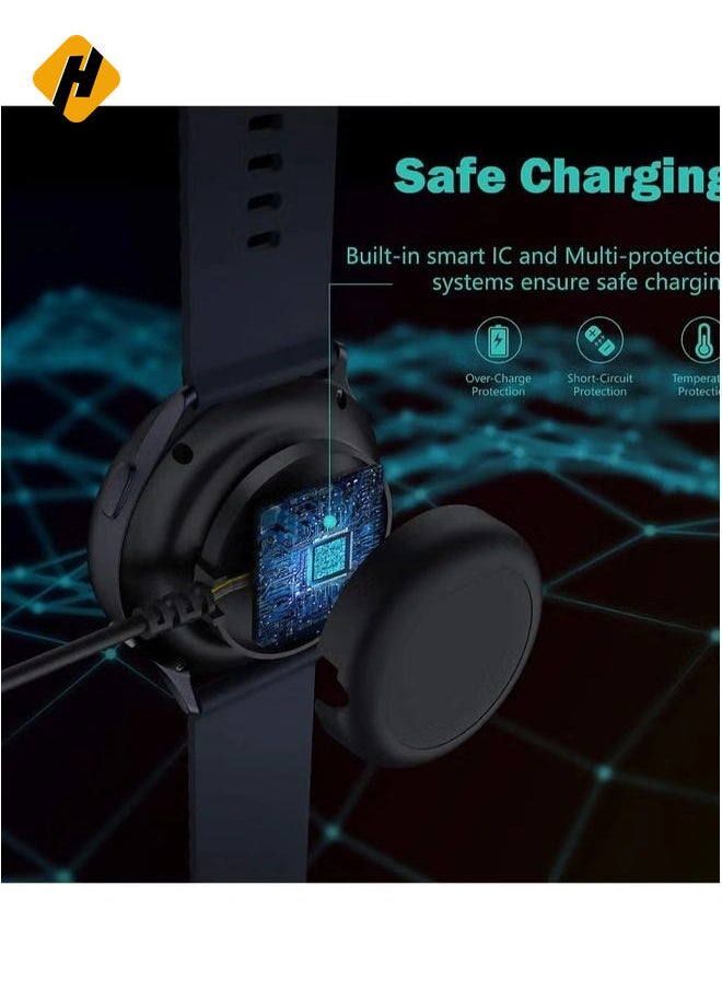 Charger Compatible with Samsung Galaxy Watch 4/4 Classic Watch3 Active 1 2 SM-R500 SM-R830 SM-R820 SM-R840 SM-R850 - USB Charging Cable 3.3ft 100cm