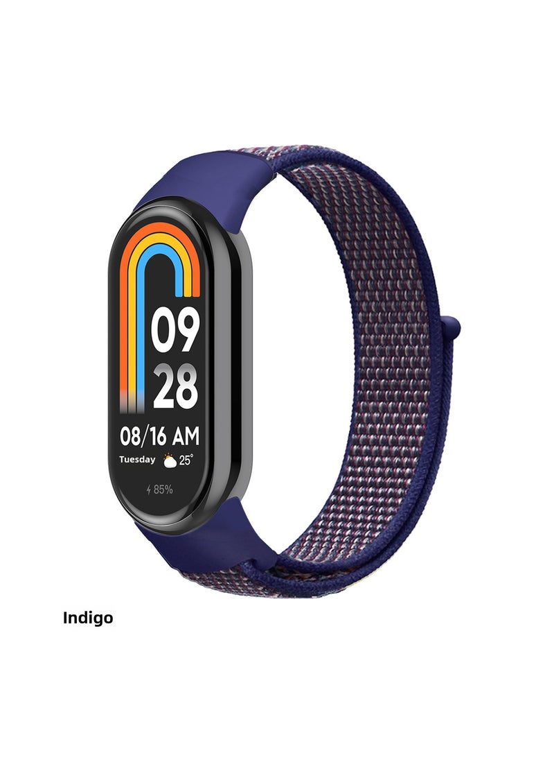 1 x 5 pcs Nylon Loop Strap for Xiaomi Mi Band 9/8 7# Indigo