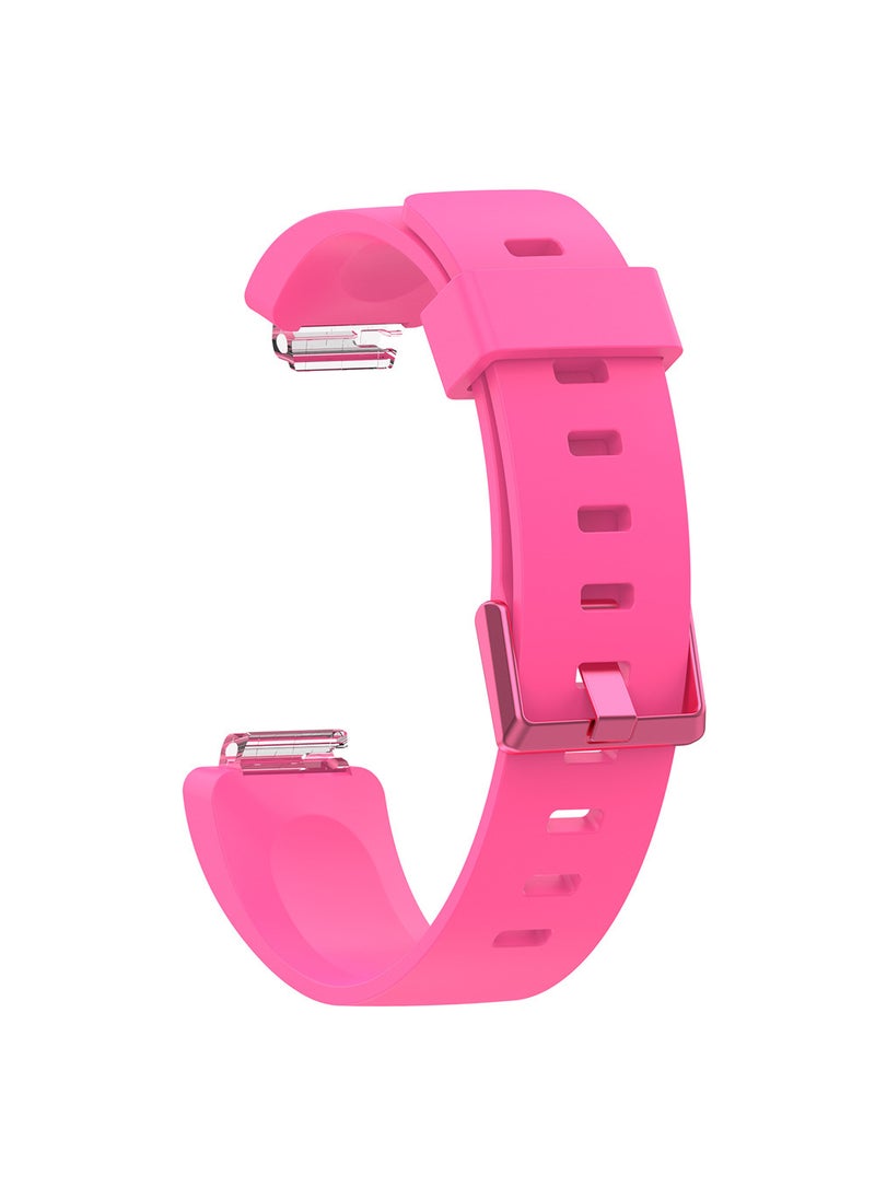 1 x 5 pcs Fitbit Inspire HR Colorful Silicone Sports Strap Pink small size