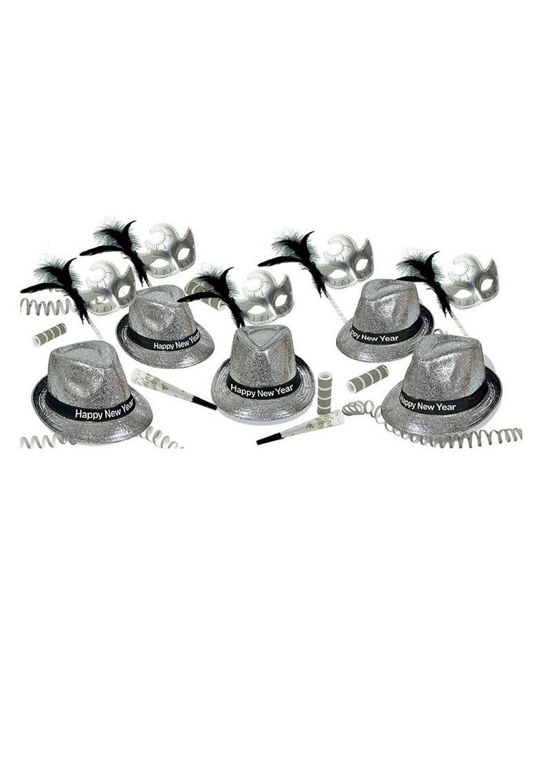 Silver Elegance Party Kit Assortment For 10 People