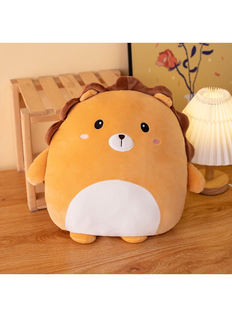 Embroidered Plush Cartoon Pillow Cushion Lion