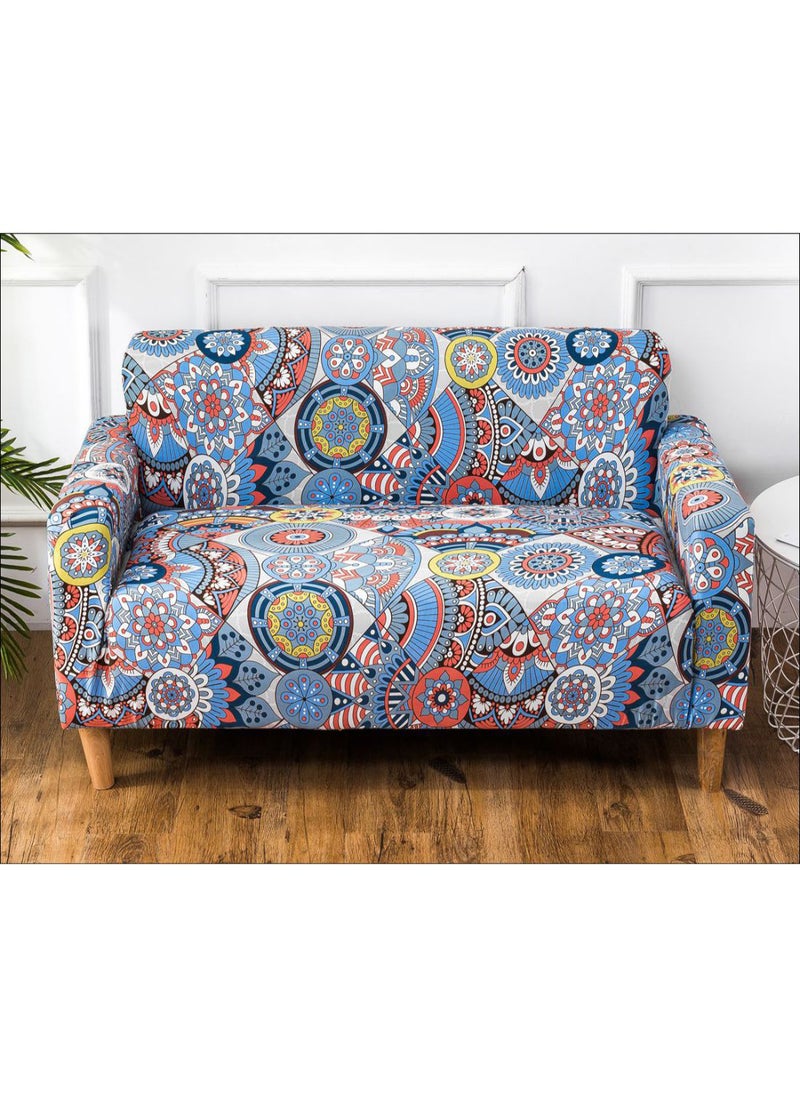 Ethnic Style Print Sofa Slipcover Multicolour 90 x 140cm