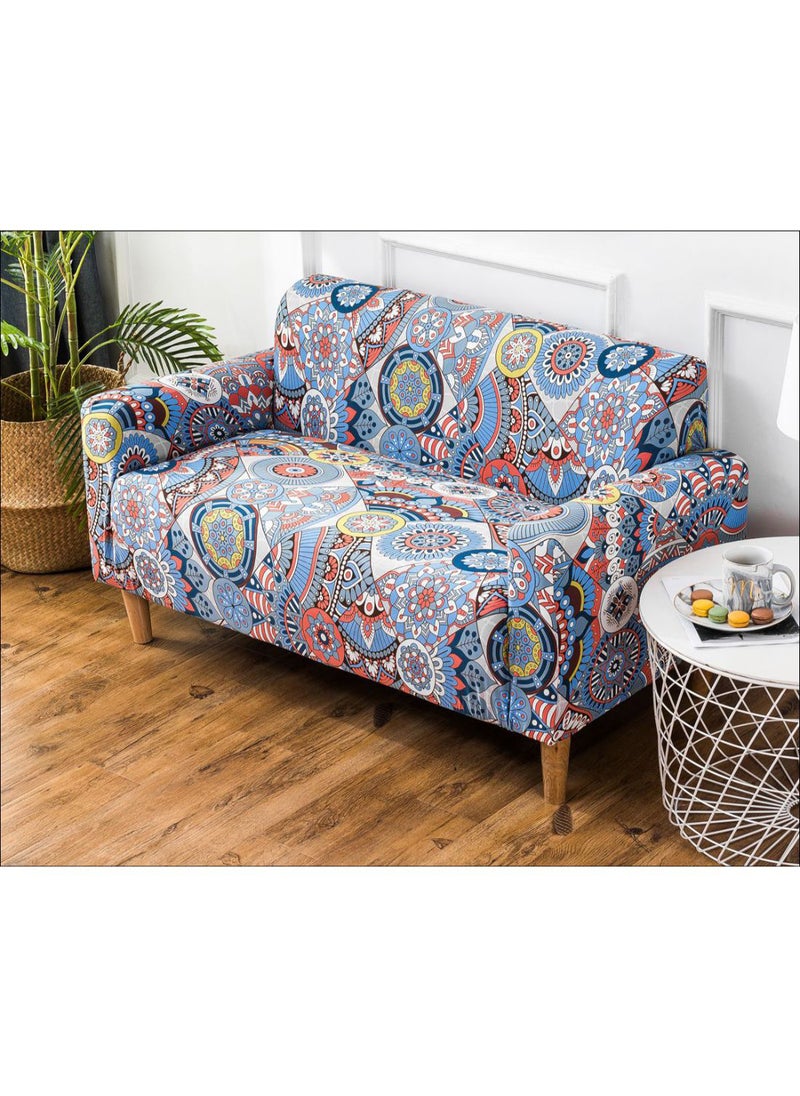 Ethnic Style Print Sofa Slipcover Multicolour 90 x 140cm