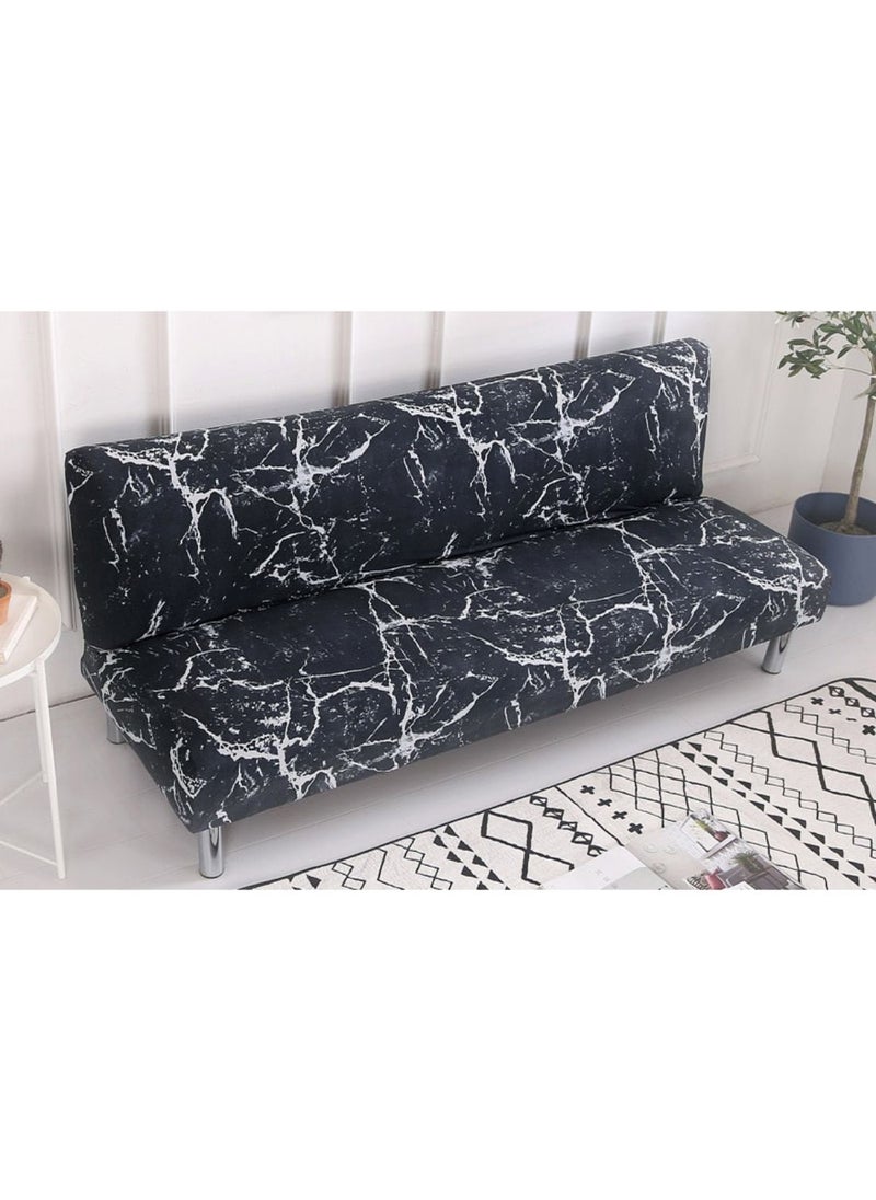 Printed Sofa Slipcover Black/White 90 x 140cm