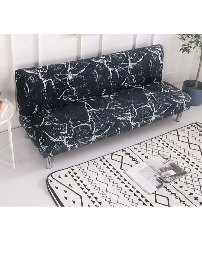 Printed Sofa Slipcover Black/White 90 x 140cm