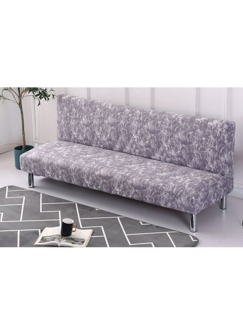 Marble Pattern Sofa Slipcover Grey 155 x 185cm