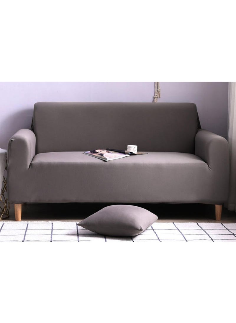 Solid Pattern Sofa Slipcover Grey 90 x 140cm