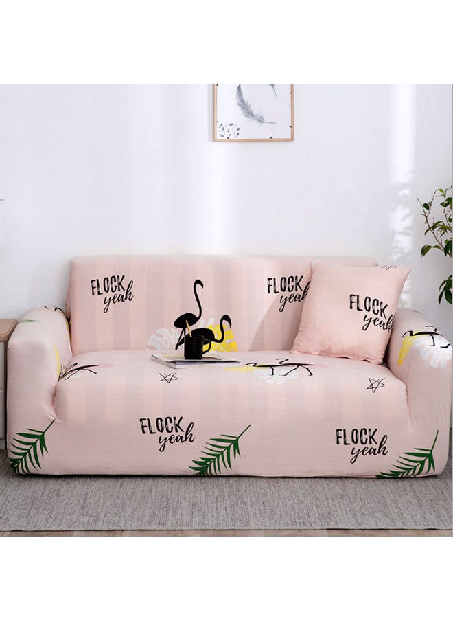 3-Seat Decorative Sofa Cover Pink/Black/Green 190 x 230cm