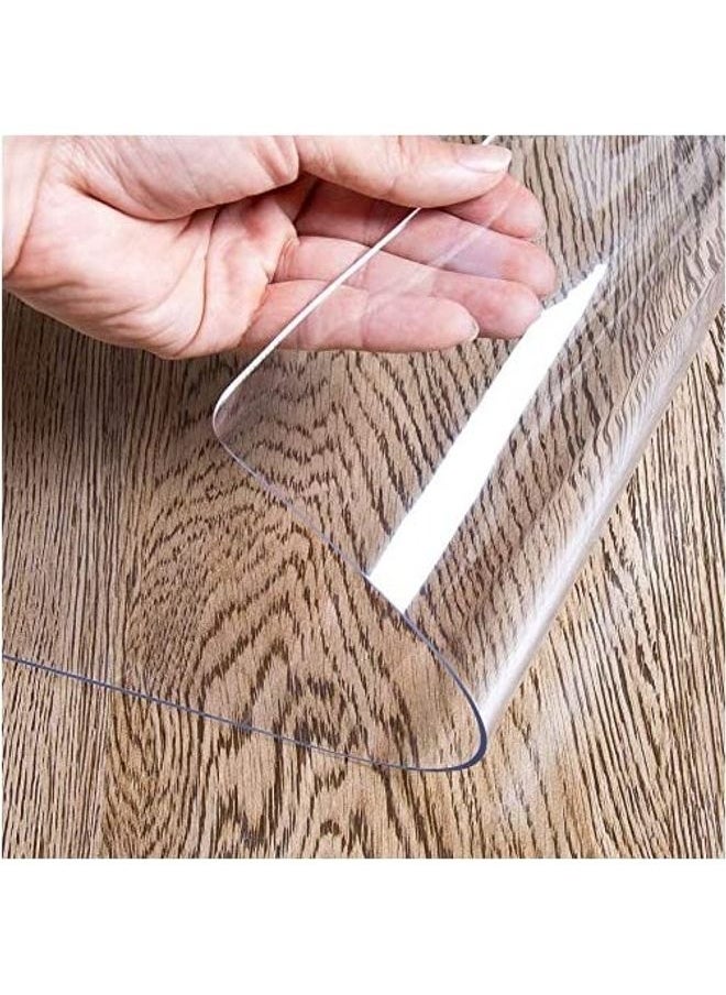 2-Piece Plastic Table Protector Clear