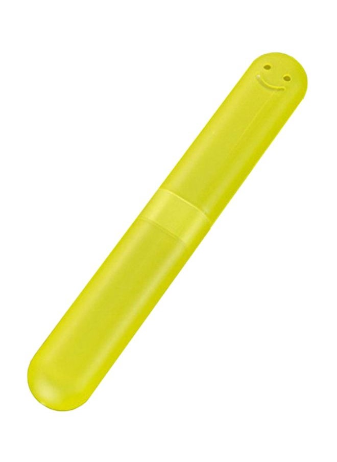 Travel Toothbrush Box Yellow 20x3x3cm