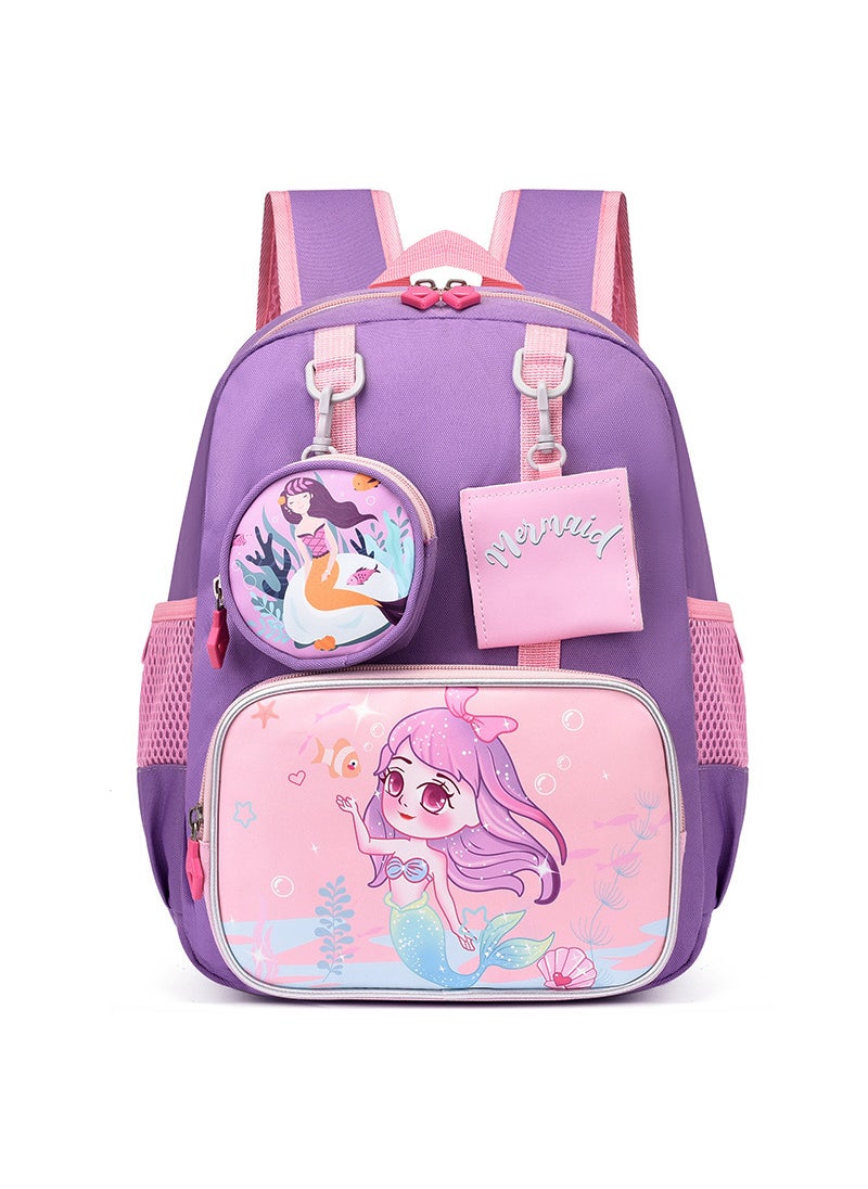 Kids Backpack Spiderman Paw Patrol Pony XBY1868-Purple Mermaid