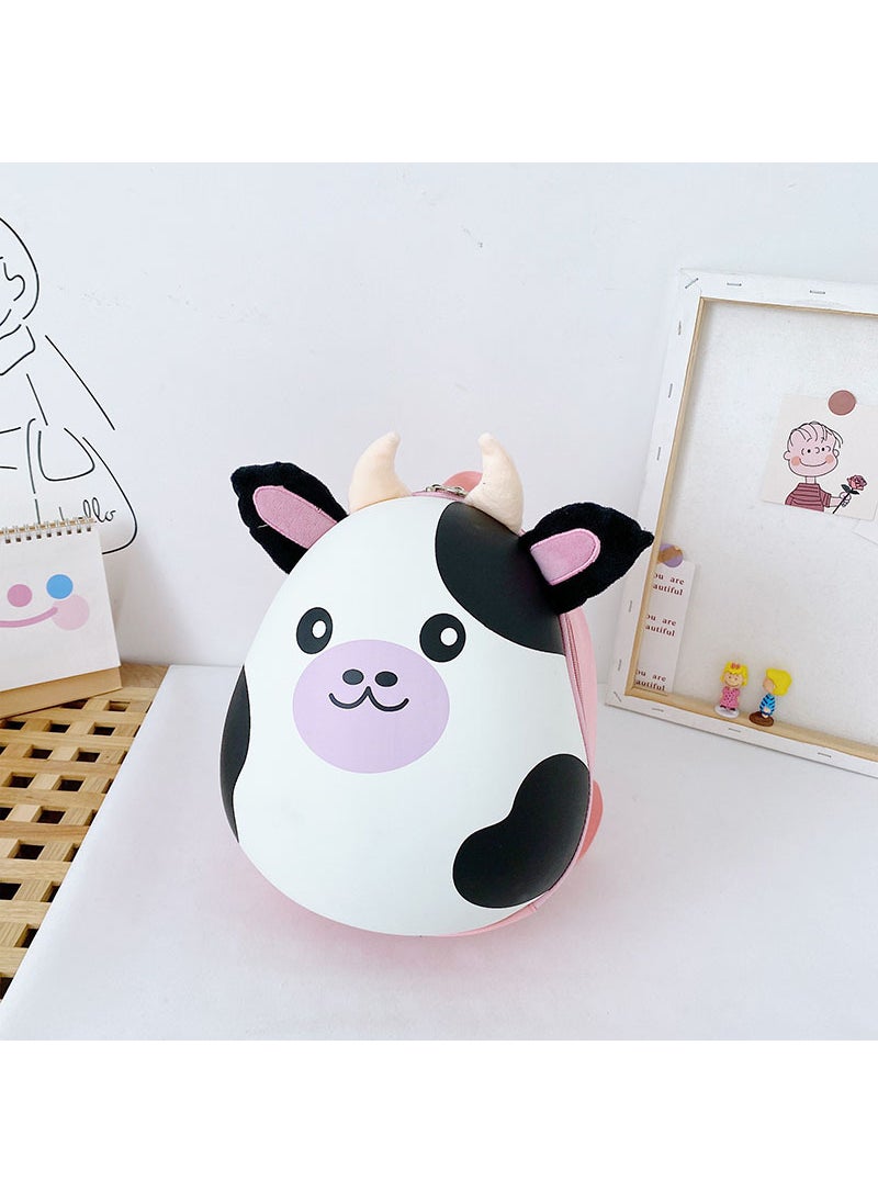 1 x 5 pcs Fashionable Toddler Backpack Pink Cow