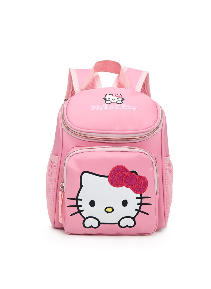 1 x 5 pcs 2023 Kids Cartoon Backpack for Snacks Light pink KT cat